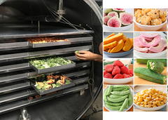 औद्योगिक फ्रीज-ड्रायर फ्रीज-ड्राइंग मशीन डिहाइड्रेटेड फ्रीज-ड्राई फूड फूड डिहाइड्रेटर