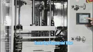 औद्योगिक फ्रीज ड्रायर 100KG अधिकतम शेल्फ