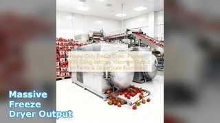 औद्योगिक फ़्रीज़ ड्रायर 100 किग्रा बैच