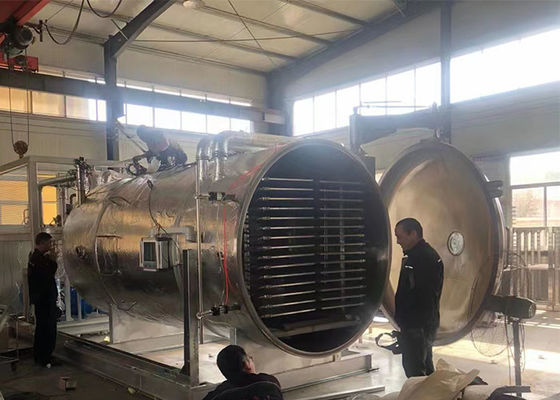 वायु शीतलन 50Kg 100Kg औद्योगिक सब्जी खाद्य वैक्यूम फ्रीज ड्रायर