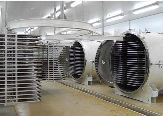 पीएलसी नियंत्रण फ्रीज ड्रायर फार्मास्युटिकल उद्योग 500 किलोग्राम/बैच