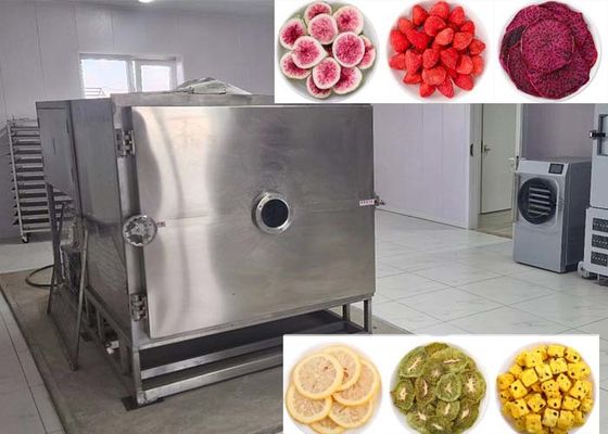 स्वचालित 35KW इलेक्ट्रिक हीटिंग सिलिकॉन सब्जी फ्रीज ड्रायर 18~22hrs फ्रीज ड्राईंग समय प्रति बैच के साथ