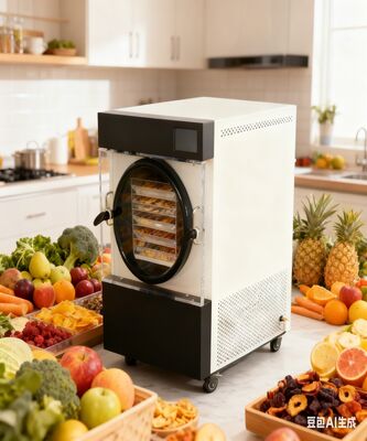 प्रीमियम होम फ्रीजिंग स्टेनलेस स्टील कक्ष, तेल मुक्त पंप कुशल, शांत और लंबे समय तक चलने के लिए बनाया गया