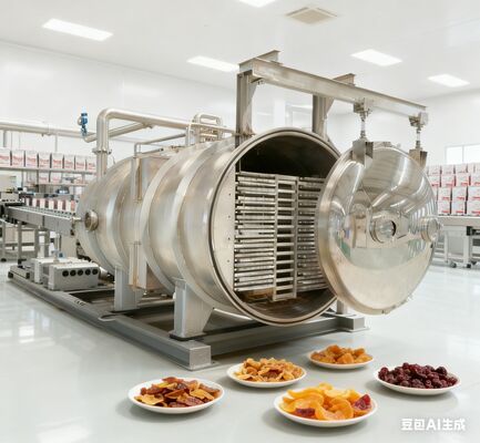 औद्योगिक उपयोग के लिए भारी शुल्क 180KG Lyophilizer स्टेनलेस स्टील निर्माण और निरंतर गुणवत्ता के लिए सटीक तापमान नियंत्रण की विशेषता