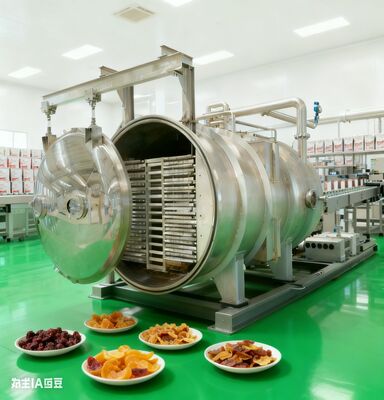 औद्योगिक उपयोग के लिए भारी शुल्क 180KG Lyophilizer स्टेनलेस स्टील निर्माण और निरंतर गुणवत्ता के लिए सटीक तापमान नियंत्रण की विशेषता