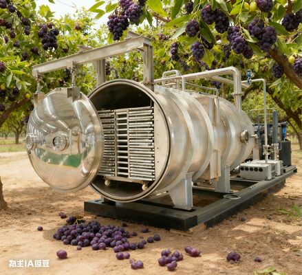 नई राजस्व धाराओं को अनलॉक करेंः स्टेनलेस स्टील स्थायित्व, पीएलसी परिशुद्धता और 25 वर्ष के शेल्फ जीवन के साथ उच्च मात्रा के उत्पादन के लिए इंजीनियर भारी शुल्क 100-200 किलो फ्रीज ड्रायर।