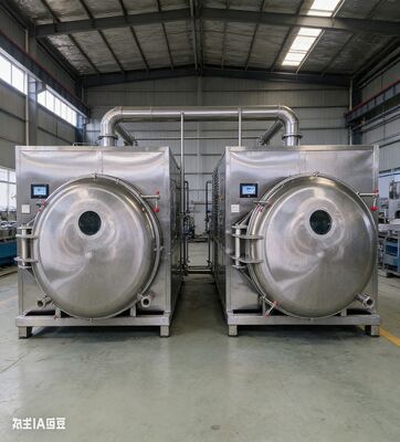 अपनी वाणिज्यिक रसोई में हार्वेस्ट राइट तकनीक लाएं: 100-200 किलोग्राम औद्योगिक फ्रीज ड्रायर जो प्रीमियम कॉफी, सीफूड और रेडी मील के लिए स्केल पर पीक स्वाद और पोषण को लॉक करते हैं।