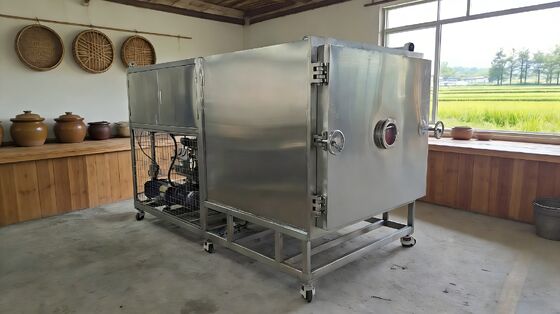 20 से 24 घंटे का सुखाने का समय वैक्यूम फ्रीज सुखाने वाली मशीन जो इष्टतम सुखाने के लिए स्थिर वैक्यूम और तापमान नियंत्रण प्रदान करती है