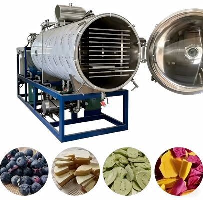 स्वचालित संचालन मोड औद्योगिक फ्रीज ड्रायर जिसमें शोर का स्तर 70dB और वैक्यूम का स्तर 13Pa से कम है