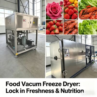 100kg batch Food Vacuum Freeze Dryer Incorporating 35KW Installation Power 2600Kg Weight Engineered for Food Dehydration