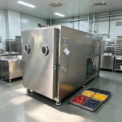 18 से 22 घंटे बैच फ्रीज सुखाने का समय 240V 380V 3PH बिजली की आपूर्ति के साथ सब्जी फ्रीज सुखानेवाला सब्जी सुखाने के लिए बनाया गया